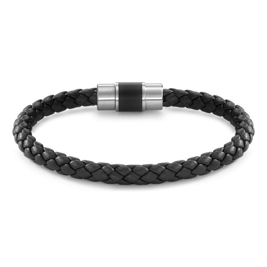 Armband Roestvrijstaal, Leder, Keramiek 20 cm Ø6.5 mm