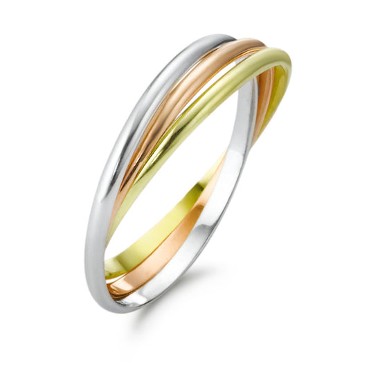 Ring 750/18K geel goud, 750/18K witgoud, 750/18K rood goud