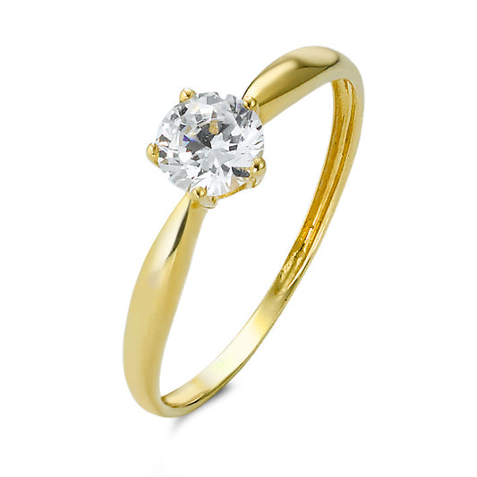 Ring 375/9 krt geel goud Zirkonia