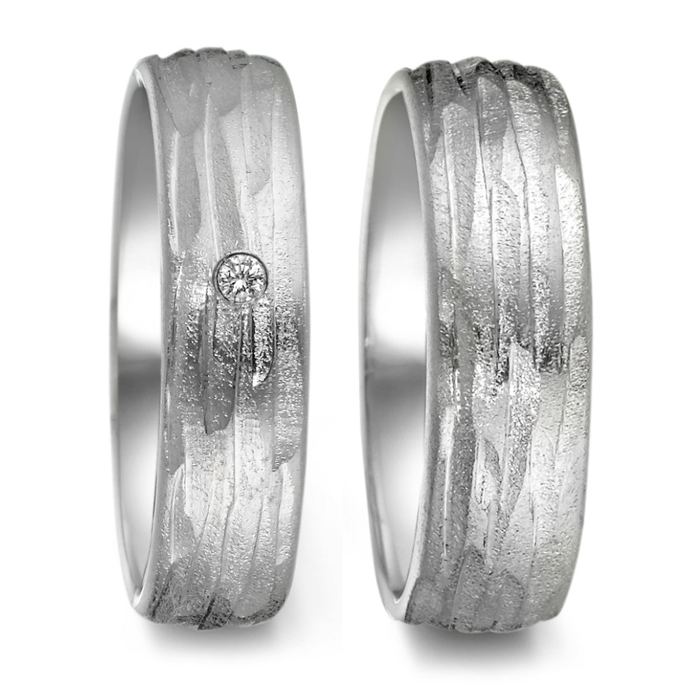 Partnerring Zilver Gerhodineerd