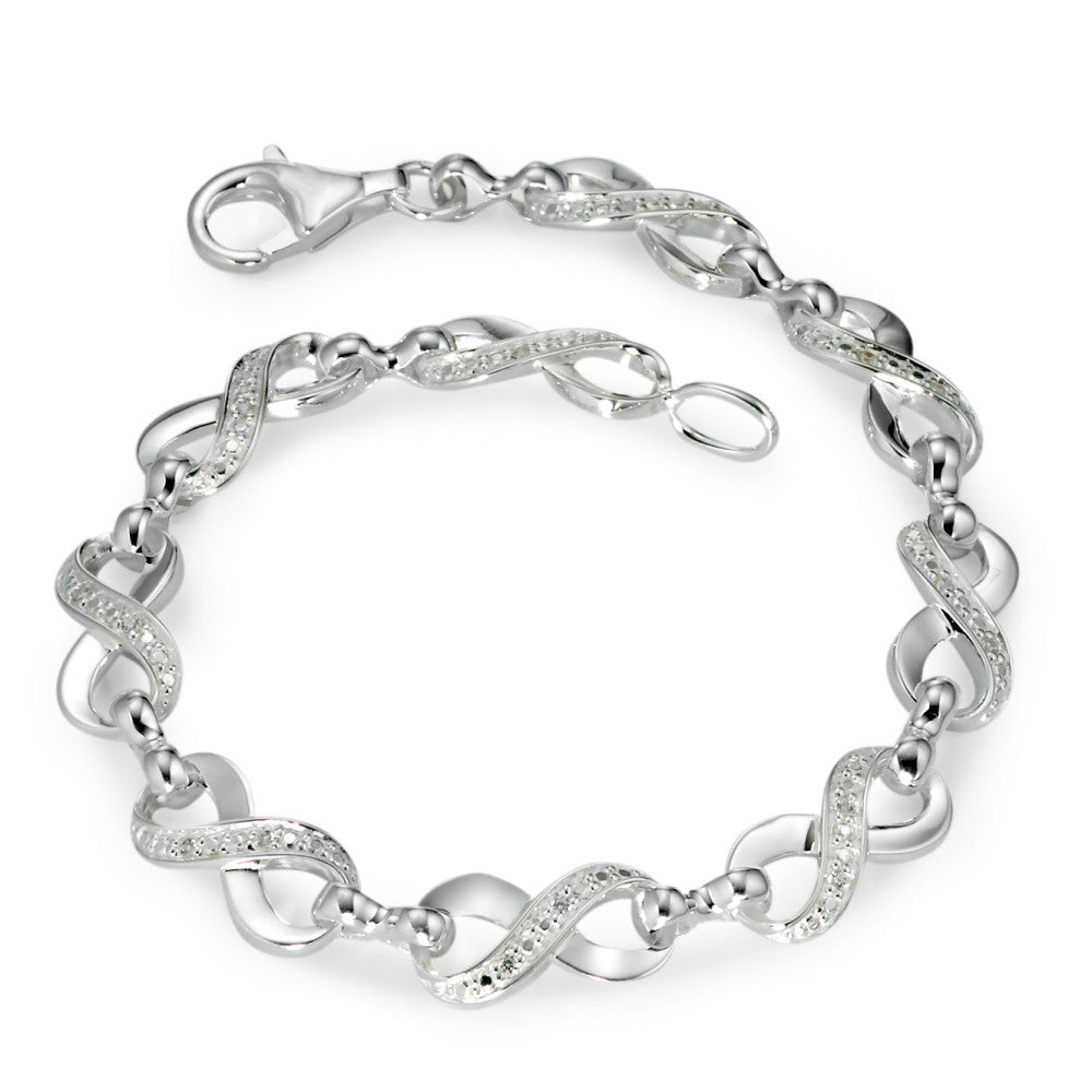 Armband Zilver Zirkonia 19 cm