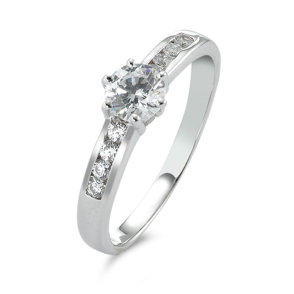 Solitaire ring Zilver Zirkonia