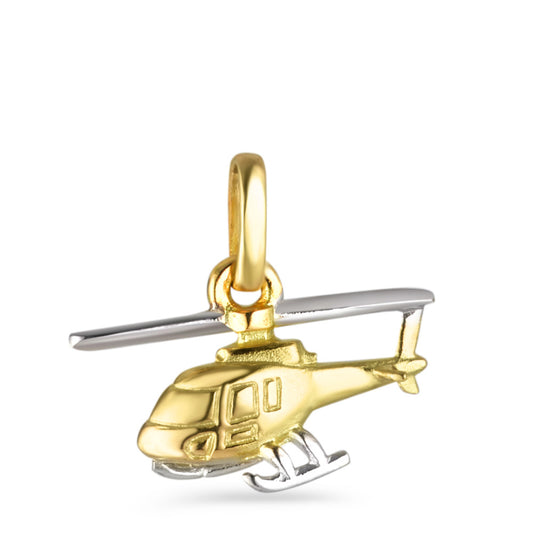 Hanger 750/18 krt geel goud Helikopter