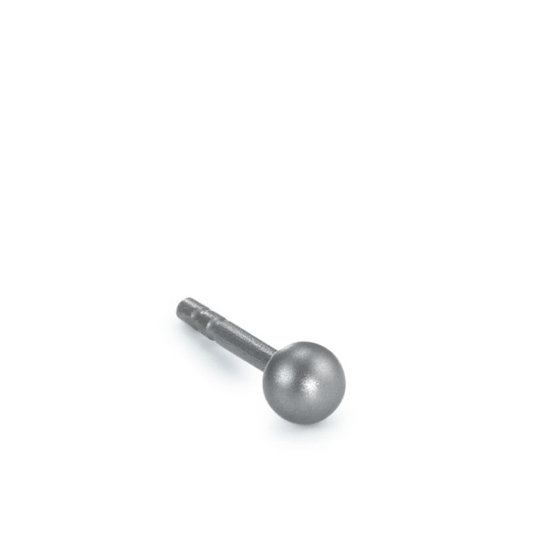 Oorknop 1 stuk Titanium Ø3 mm