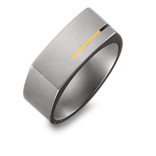 Ring Titanium, 750/18K geel goud