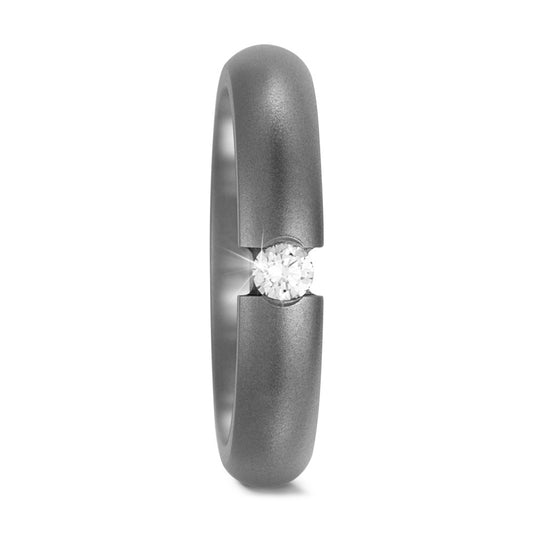 Partnerring Titanium Diamant 0.10 ct, w-si