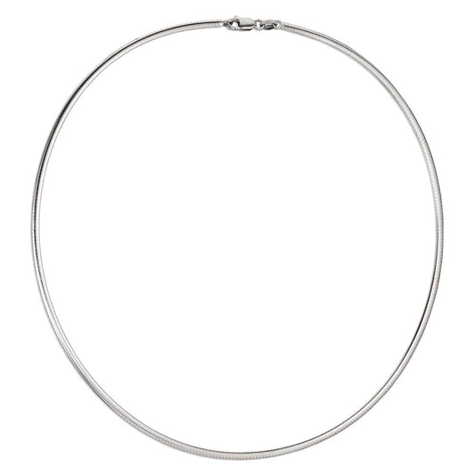 Collier Zilver Gerhodineerd 42 cm