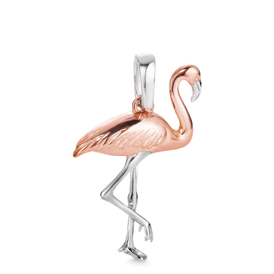 Hanger 750/18 krt rood goud, 750/18K krt witgoud Flamingo