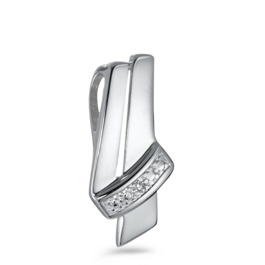 Hanger 750/18K krt witgoud Diamant 0.005 ct, w-si