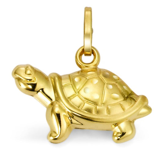 Hanger 750/18 krt geel goud Schildpad