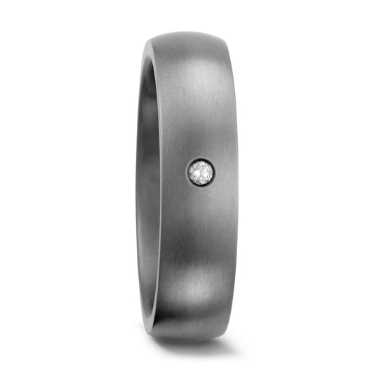 Partnerring Titanium Diamant 0.03 ct, w-si