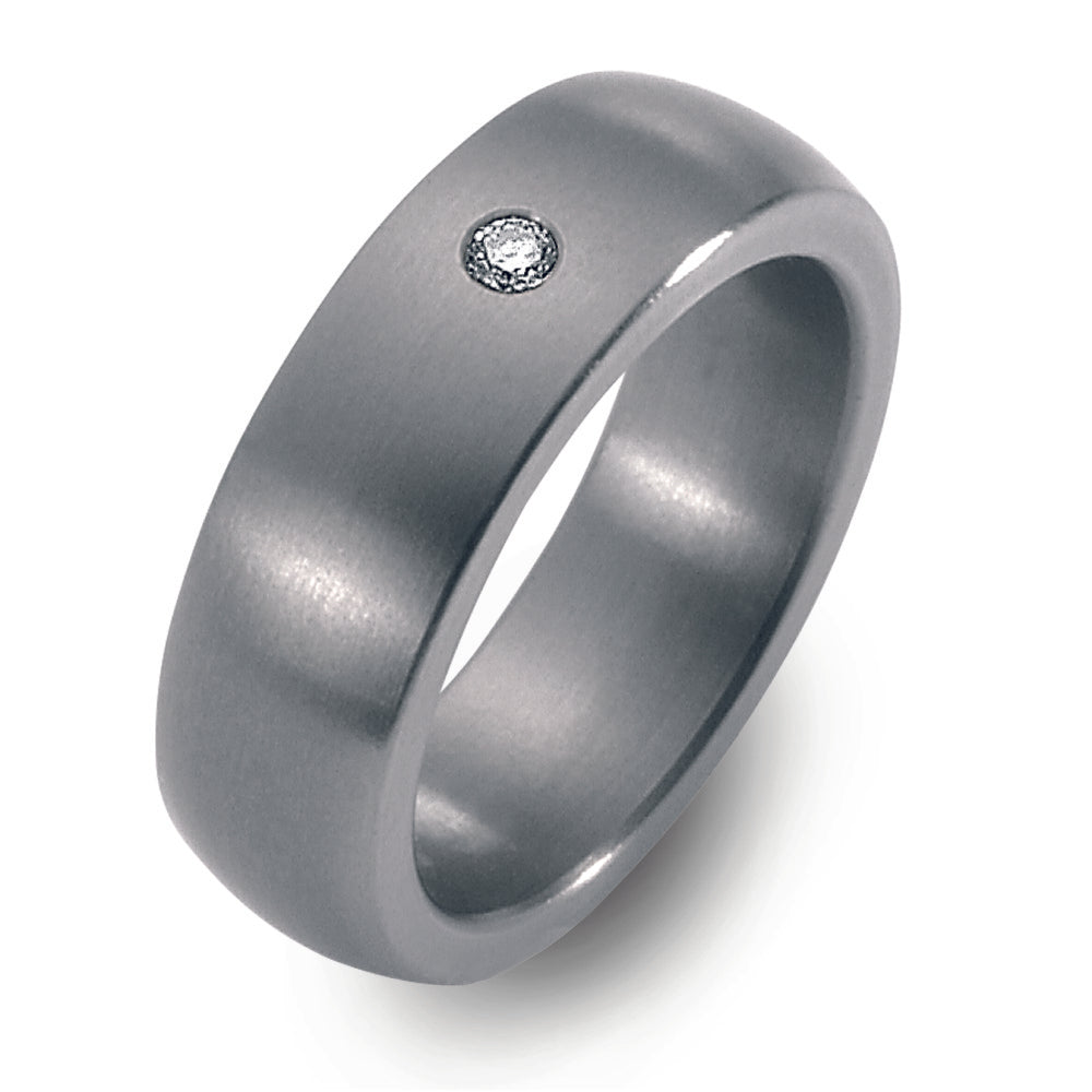 Partnerring Titanium Diamant 0.03 ct, w-si