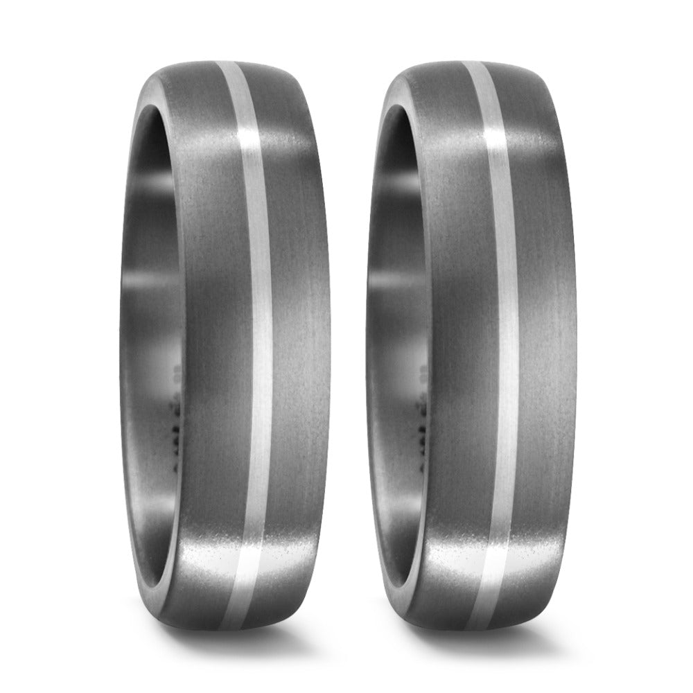 Ring Titanium, 750/18K krt witgoud