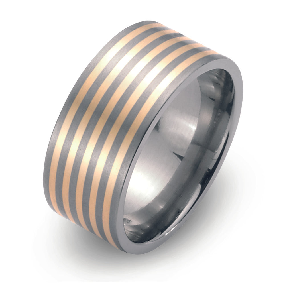 Ring Titanium, 750/18 krt geel goud