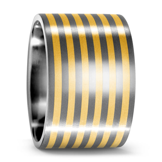 Ring Titanium, 750/18 krt geel goud