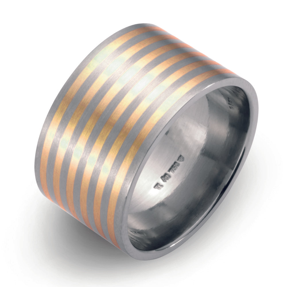 Ring Titanium, 750/18K geel goud