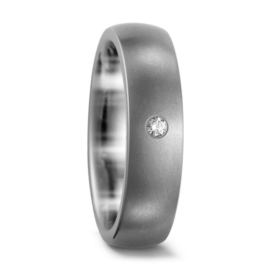 Partnerring Titanium Diamant 0.03 ct, w-si