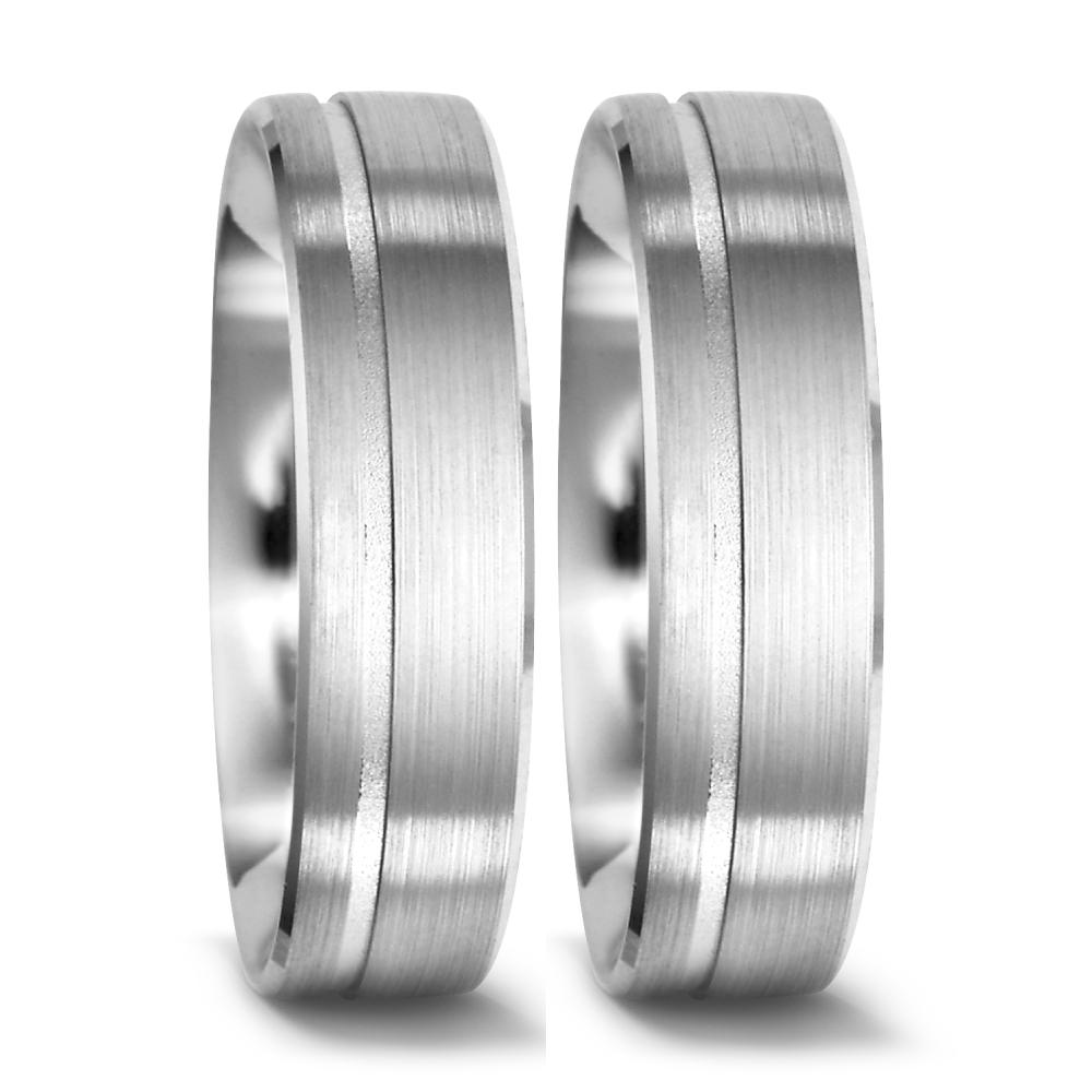 Partnerring 750/18K krt witgoud