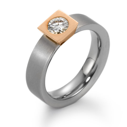 Ring Titanium, 750/18 krt rood goud Moissaniet