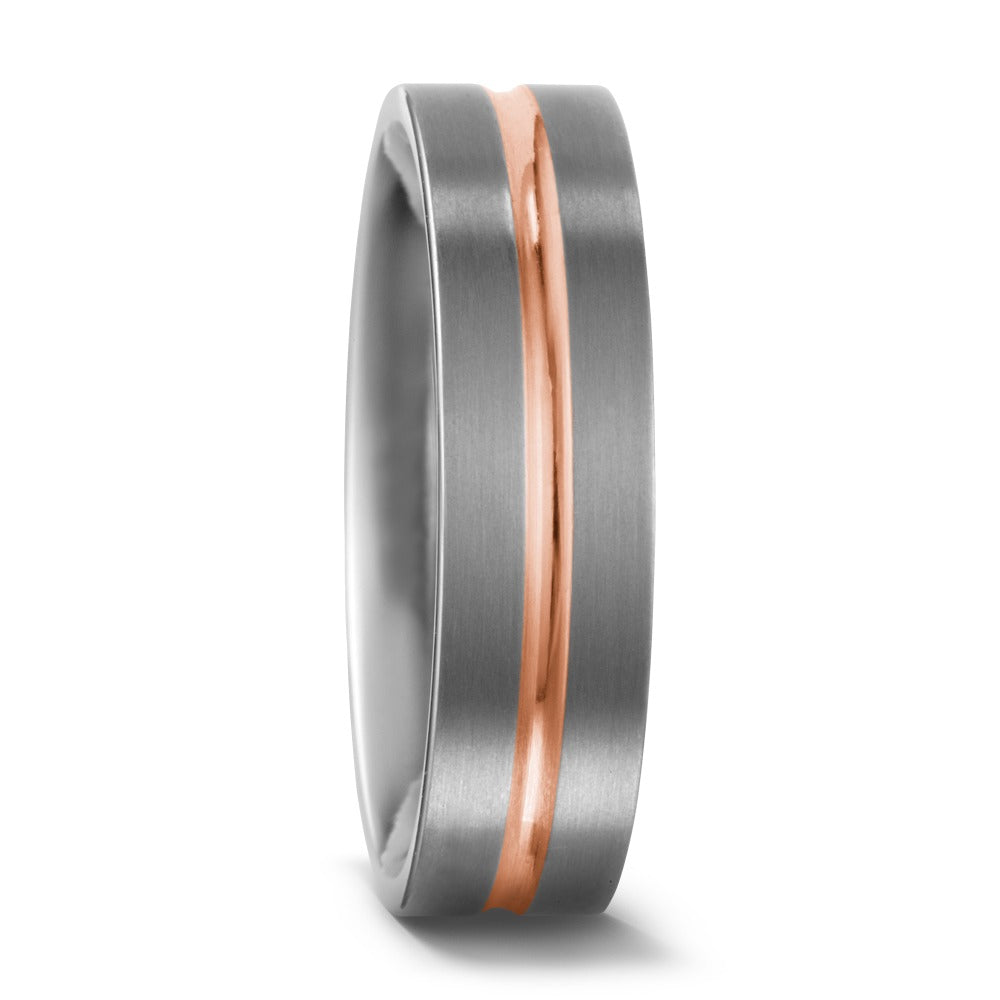 Partnerring Titanium, 750/18K rood goud