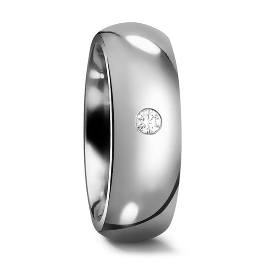 Partnerring Titanium Diamant 0.03 ct, w-si