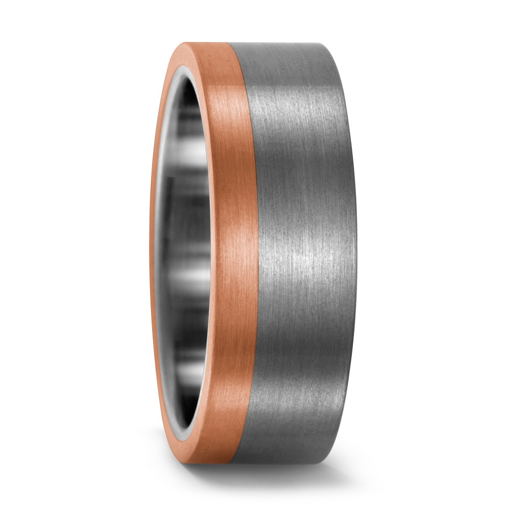 Ring Titanium, 750/18 krt rood goud