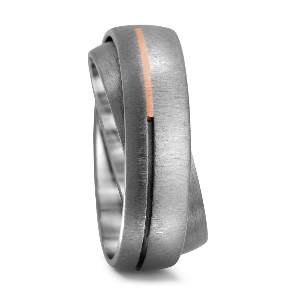 Partnerring Titanium, 750/18K rood goud