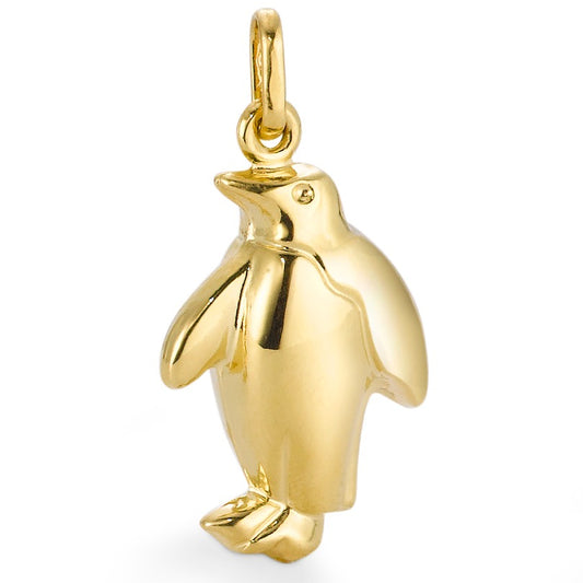 Hanger 750/18 krt geel goud Pinguïn