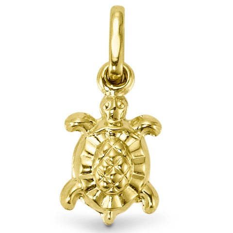 Hanger 375/9 krt geel goud Schildpad