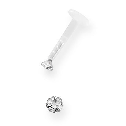 Piercing Roestvrijstaal Kristal Ø4 mm