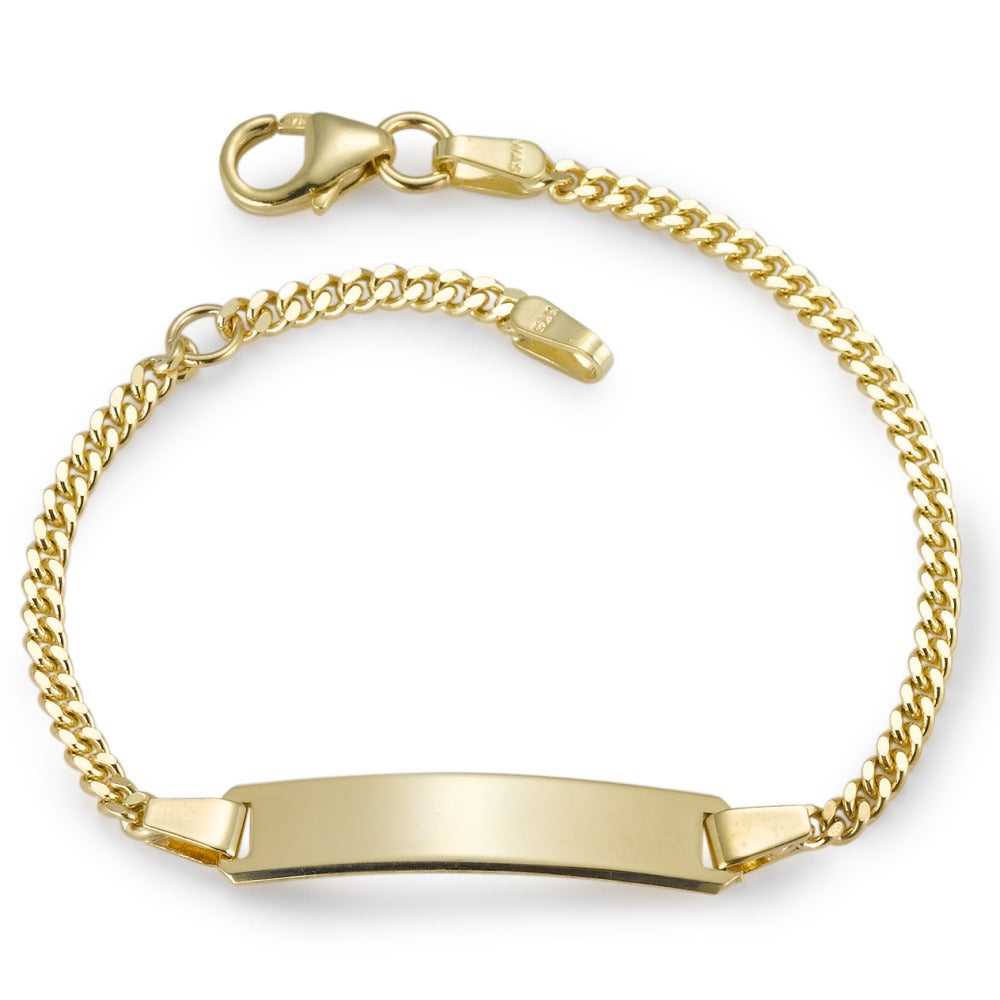 Graveer armband 375/9 krt geel goud 12-14 cm