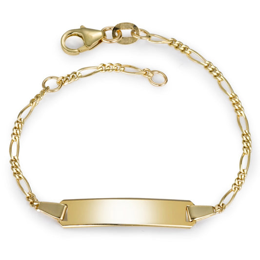 Graveer armband 375/9K geel goud 14-16 cm