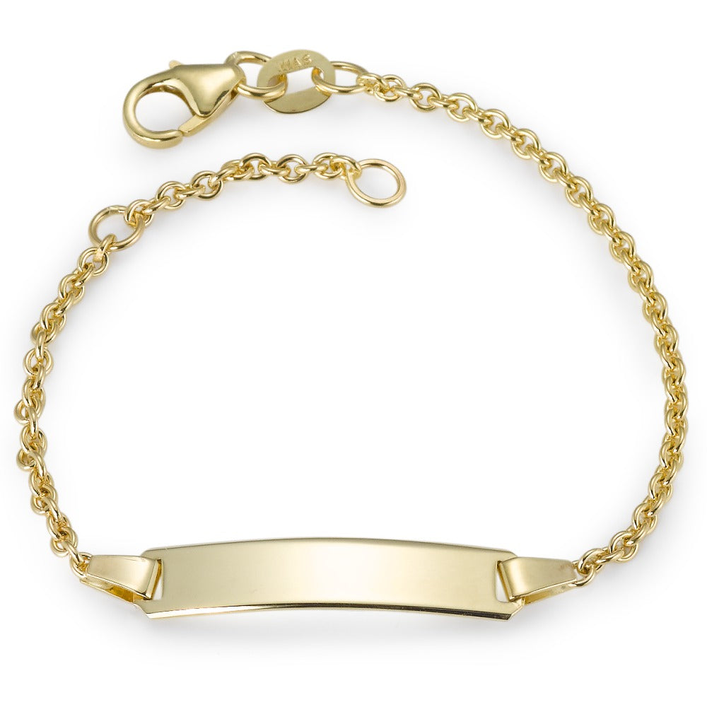 Graveer armband 375/9 krt geel goud 12-14 cm