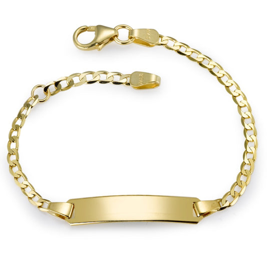 Graveer armband 375/9K geel goud 16-18 cm