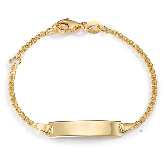 Graveer armband 375/9K geel goud 12-14 cm