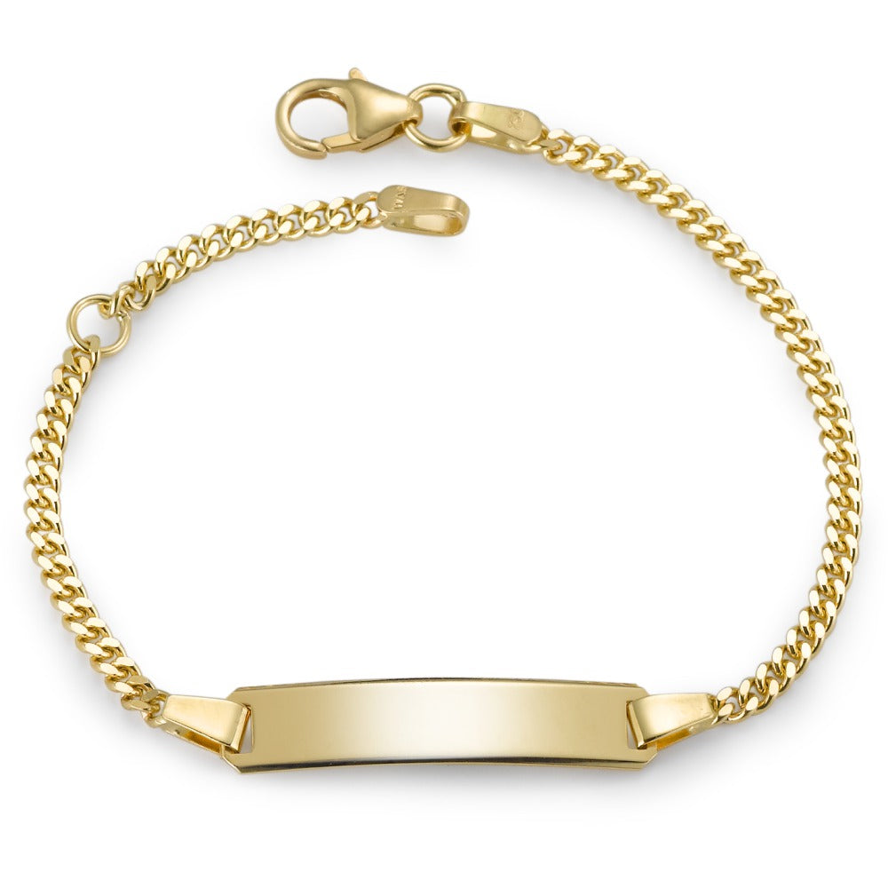 Graveer armband 750/18 krt geel goud 12-14 cm