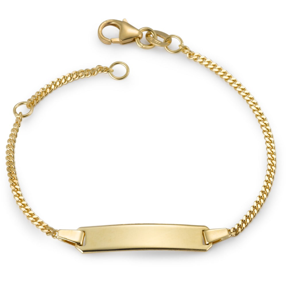 Graveer armband 750/18 krt geel goud 12-14 cm