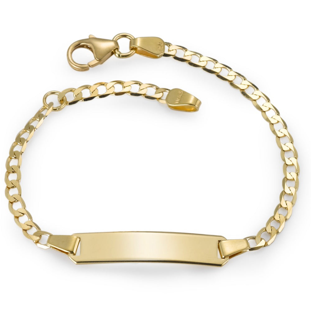 Graveer armband 750/18K geel goud 12-14 cm