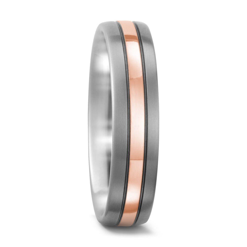 Partnerring Titanium, 750/18K rood goud