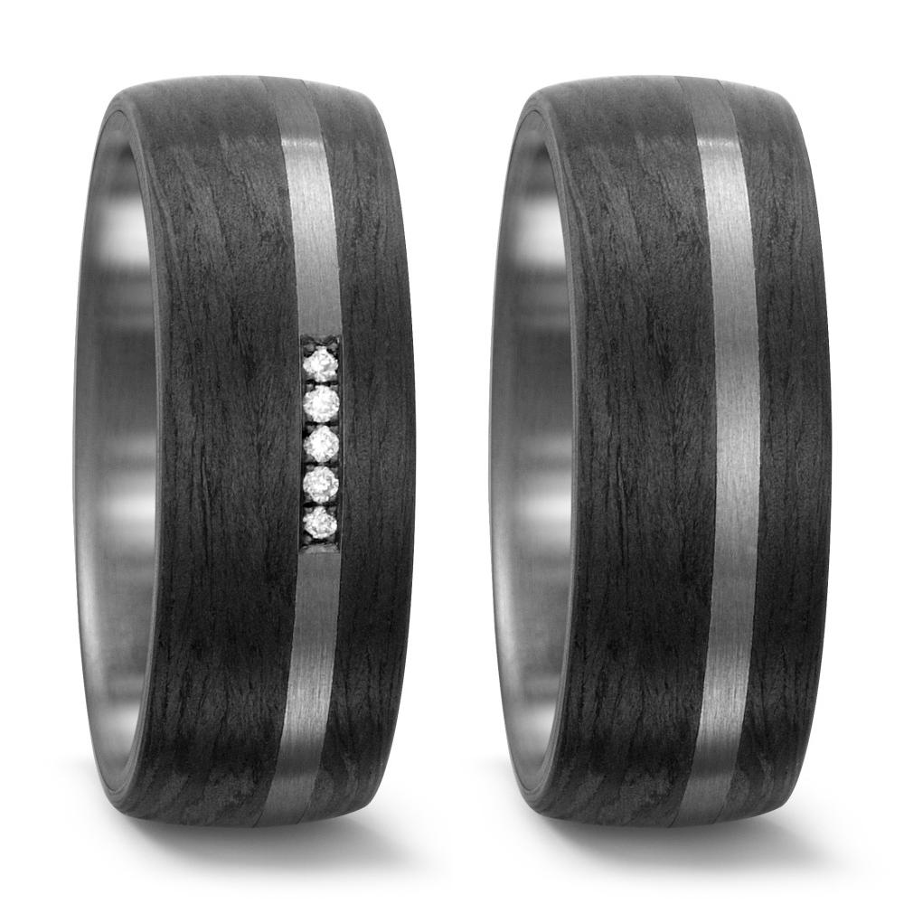 Partnerring Titanium, Carbon