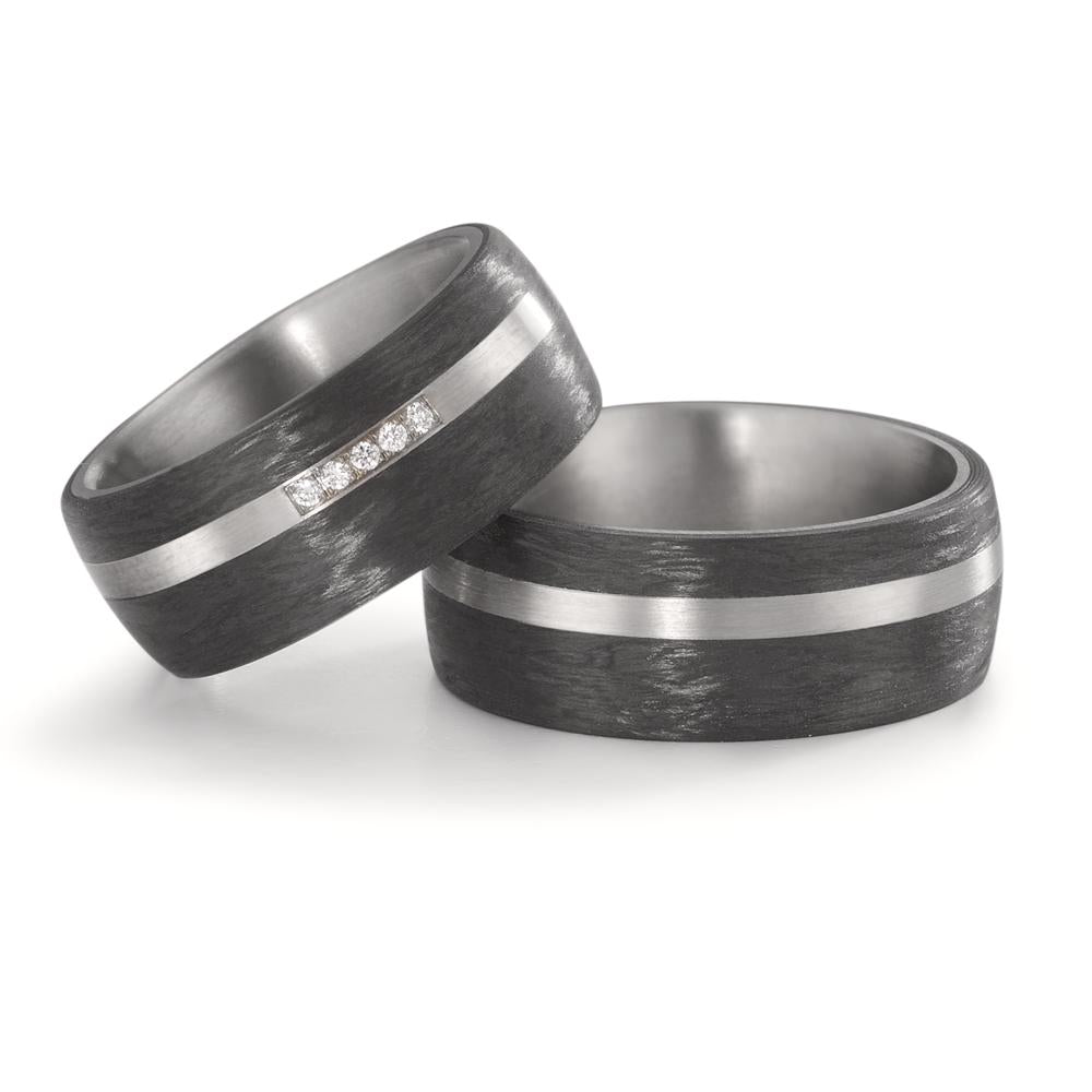 Partnerring Titanium, Carbon