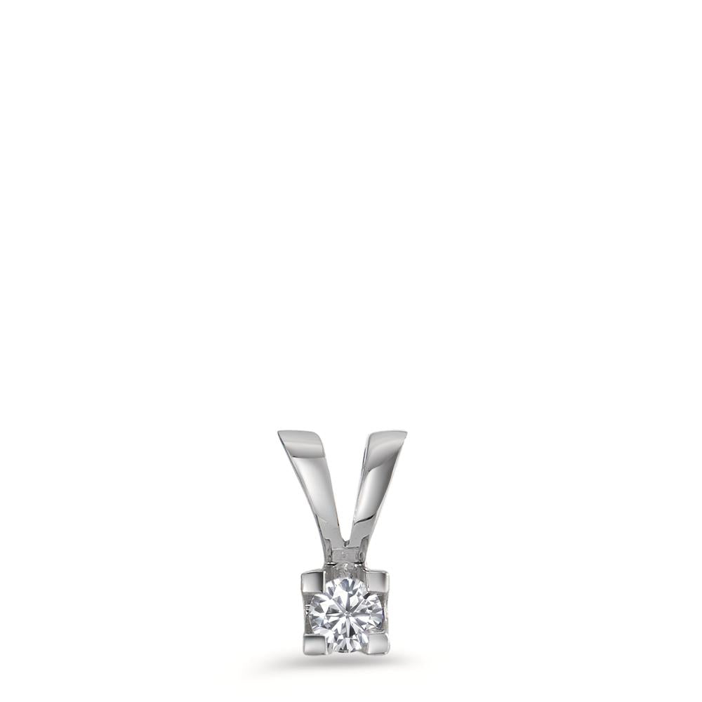 Hanger 750/18K witgoud Diamant 0.05 ct, w-si