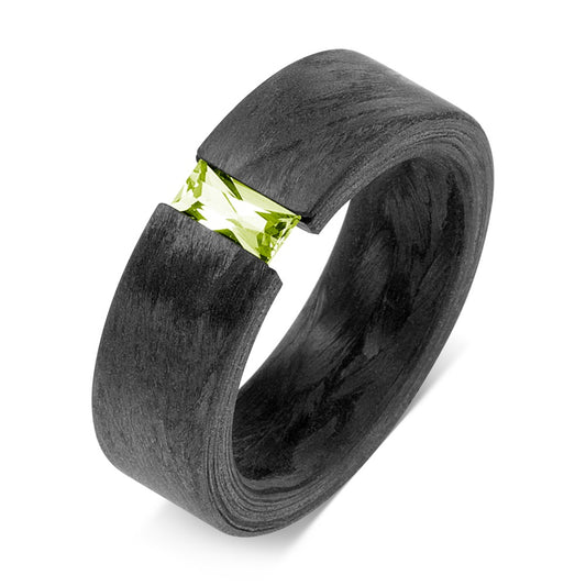 Ring Carbon Peridoot groente