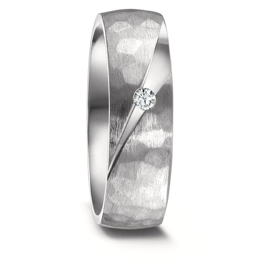 Partnerring Titanium Diamant 0.05 ct, w-si