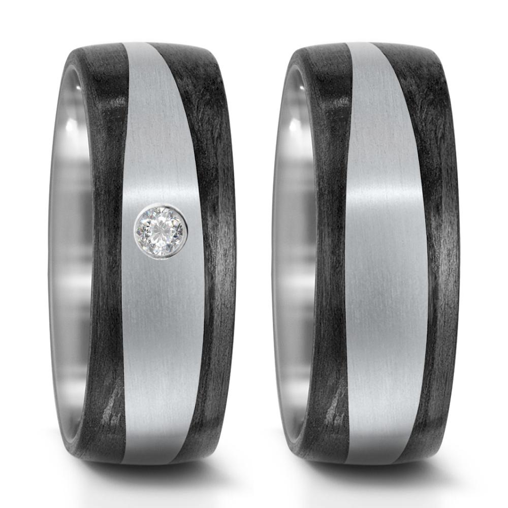 Partnerring Titanium, Carbon