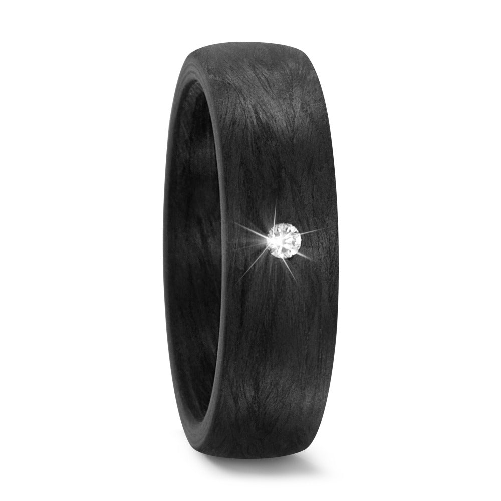 Ring Carbon Diamant 0.03 ct, w-si