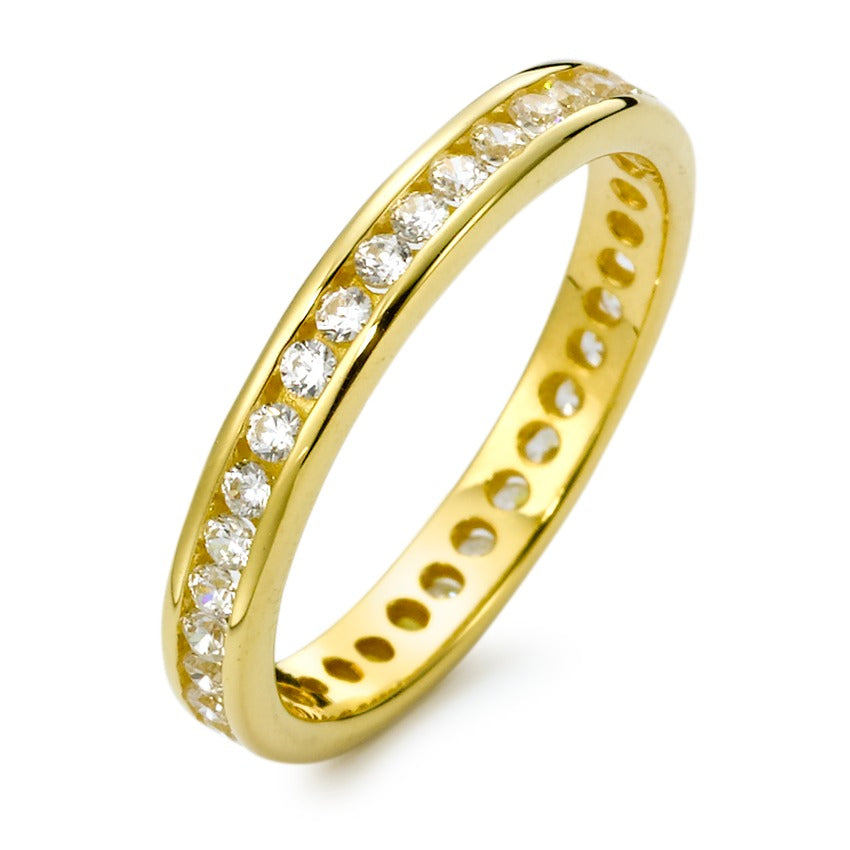 Memory ring 375/9K geel goud Zirkonia