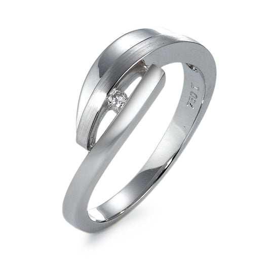 Ring 750/18K krt witgoud Diamant 0.03 ct, w-si