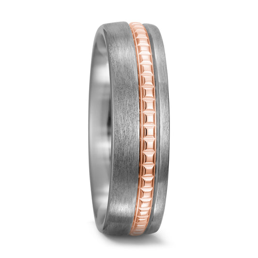 Ring Titanium, 750/18 krt rood goud