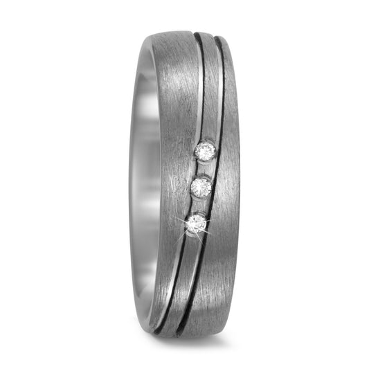 Partnerring Titanium Diamant 0.03 ct